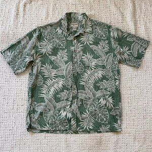 Cooke Street Green Floral Hawaiian Shirt - Size 2XL